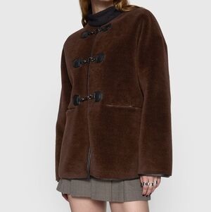 Rebecca Minkoff Shearling Toggle Jacket